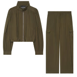 2026 New Autumn Loose Bubble Under The Pendulum Jacket 1353274 Cylinder Trousers 1353278