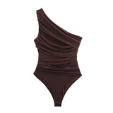 Autumn 2025 New Female Fashion Sexy Babes Asymmetric Folding Joint 5039831