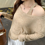 2026 Early Spring Lazy Sleeveless Sleeveless Vest Long-Sleeved T-Shirt Two Sets Of Women's Summer New Sunscreen