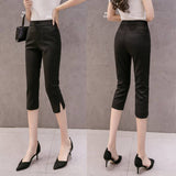 2025 Summer A Few New Fork Seven Trousers Lady Thin Slimmed Slacks Small Foot Suit Pants Pencil Pants