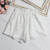The Details Are Good, There Are Libu Lililiang Shorts High Waist Broad Leg Trousers Tight Waist Leisure Light Skin Hot Pants 9915