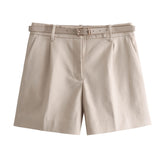 2025 Summer New Women's Assembly Belt Decoration Casual Fashion Shorts 8372104