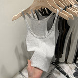 Spice Girls Knitted Sling Vest Women In Spring And Summer 2025 New Slim Slim Short Outer Wear Sleeveless Small Top