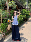 French Gentle Wind Bow Tie With Sleeveless Sling Vest Skirt 2026 Summer Kinesi Hanging Neck On The Back Of The Coat