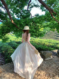 Lace Dew With Dress Woman Gentle Holiday Dress Temperament Sexy Seaside Holiday Dress