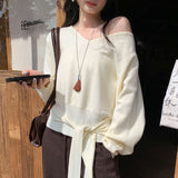 High-End Sense With The Waist V-Neck Knitted Bottom Shirt Women's Autumn And Winter 2025 New Beautiful Beautiful Beautiful Korean Top
