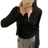 2026 Early Spring Simple Atmospheric Solid Color Pit Knitted Shirt Jacket Early Autumn New Coat Woven Cardigan Niche Wear