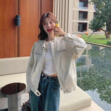 Small Retro Collar Workwear Coat Women 2026 Spring And Autumn New Loose Set Short Casual Jacket