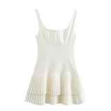 2025 Spring And Summer New Women's Fashion Sleeveless Wide-Folding Trouser Dress 3067322