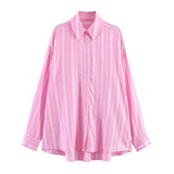 2026 Spring New Women's Fashion Casual Striped Loose Shirt Skirt 2710685