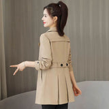 High-End Coat Women's Small 2025 Spring And Autumn Coat Women's New Fashion Thin Wind Coat