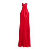 2025 Autumn New Women's Dress Women's High-End Bare Back Hanging Neck French Elegant 8739331