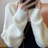 French Temperament Knitted Cardigan Women's Spring And Autumn Sweater Small Cane Sling With Shawl Shawl Short Coat Top
