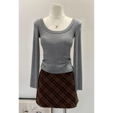 2026 Early Spring With Chest Mat With A Bottom Shirt T-Shirt Commuting New Explosion Can Wear A Repair-In-Wearing Korean Top