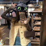 In The Autumn Of 2025, The New Imitation Lamb Fur Environmental Protection Fur Woman Ernie's Long Fur Coat