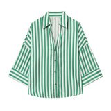 Spring 2025 New Long Fashion Loose Casual Design Small Shirt Top 2340939