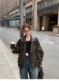 The Leather Coat Woman 2025 Spring And Autumn New Women's Small Leather Jacket Design Cool Taut Sister Early Autumn Top