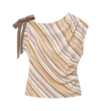 2026 Summer New Women's Fashion Sexy Hottie Striped Top Wide Leg Pants 7057661