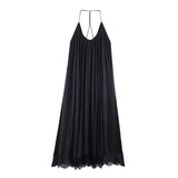 2026 Spring New Women's Fashion Sexy Hot Babes Silk Lily Texture Dress 2678241