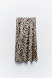 2025 Autumn New Women's Fashion Silk Silk Texture Feel Flute Multi-Colored Skirt 8338537