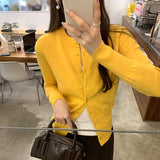 2025 Korean Ocean Gas Thin Knitted Open-Shirt Jacket Autumn And Winter New Unique To Wear Super-Looking Top