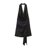 2026 Spring New Women's Fashion Sexy Spice Girl Silk-Sense Dress 2745533
