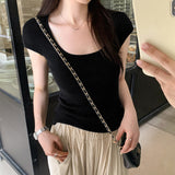 2026 Early Spring Direct Selling Pink Age Reduction U Collar Sleeveless Knitted Shirt Women Spring And Summer Slimming Inside Cloth