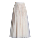 2025 Autumn Folding Lint Half Dress Girl High-Waisted A Word 100-Folded Skirt Growing Skirt