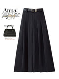 2025 Korean Version Of The Suit Half-Dress Woman High Waist Slim Slim Thin Skirt A-Word Dress