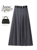 2025 Korean Version Of The Suit Half-Dress Woman High Waist Slim Slim Thin Skirt A-Word Dress