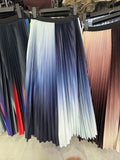 2025 New High-Rise 100-Fold Skirt Half-Dress Woman Pendant Tight Waist Thin High-Grade Elegant Solid Color Dress