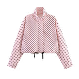 2026 New Summer Simple Wave Point Loose Coat + Body-Repair Shorts Set