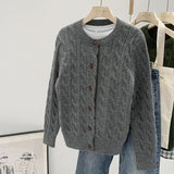 2026 Real Shot Picture Retro Loose Sesame Soft Thick Sweater Autumn And Winter Heavy Sweater Heavy-Working Shirt Jacket Niche Wear