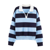 2025 Autumn New Round Neck Loose Set Female Design Temperament Knitting Shirt 5536162