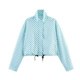 2026 New Summer Simple Wave Point Loose Coat + Body-Repair Shorts Set