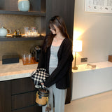 Light People Know To Wear A Soft-Sleeved Sweater Jacket Long-Sleeved Knitted Cardigan Women's Autumn 2025 New Lazy Wind Top