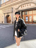 The Leather Coat Woman 2025 Spring And Autumn New Women's Small Leather Jacket Design Cool Taut Sister Early Autumn Top